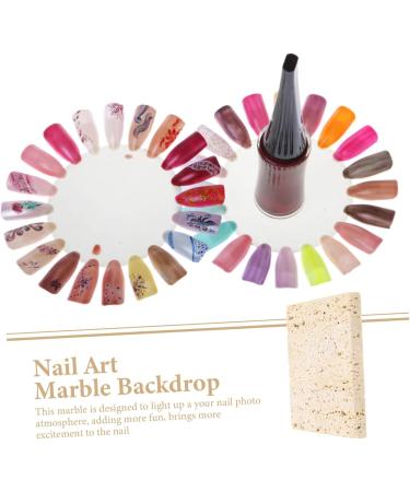 Mikikit Nail Photo Props Nail Art Backdrop Marble Nail Showing Marble Photography Photoshoot Background Jewelry Photography Props Nail Art Marble Backdrop Marble Photo Prop Ornaments Chic - Buy Online on GoSupps.com