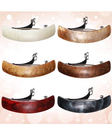 6 Classic Hair Barrettes for Women - Vintage French Clips & Accessories in 6 Colors - Buy Online on GoSupps.com