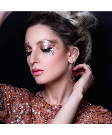 Champagne Glitter Nails Set - 10 Boxes Glitter Powder for Makeup Manicure & DIY Decoration - Buy Online on GoSupps.com
