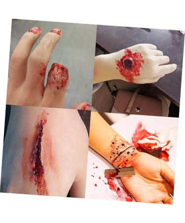 FOMIYES 3 Sets Scar Makeup Kit | Oil-Based Face & Body Paint Fake Wax Scab Blood Stainless Steel Tools for Special Effects - Buy Online on GoSupps.com