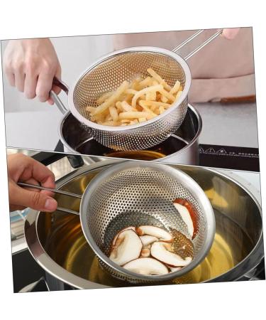 Zerodeko Rice Draining Basket Vegetables Practical Storage Basket Wire Fruit Drain Basket Rice Washing Basket 30X19.5CM Silver - Buy Online on GoSupps.com