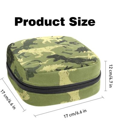 Women's Dinosaur Camouflage Binding-Up Bag | Multi-Pocket Brick Bag for Menstrual Storage - Buy Online on GoSupps.com