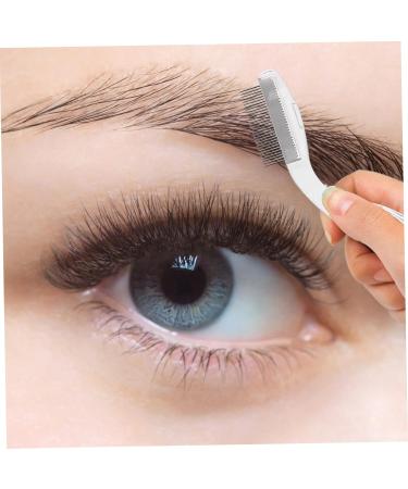 2PCS Foldable Eyebrow Comb & Eyelash Extension Brush - Stainless Steel Spoolie Tool for Perfect Makeup - Buy Online on GoSupps.com