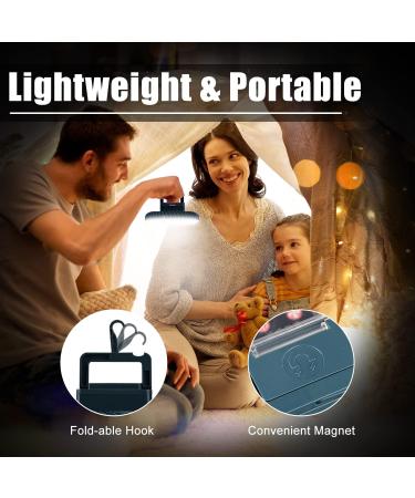 XTAUTO Portable Camping Fan with LED Lantern - USB Rechargeable, Waterproof, 2-Pack - Buy Online on GoSupps.com