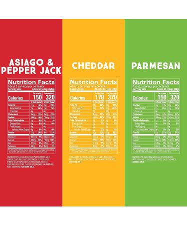 Whisps Cheese Crisps Variety Pack - Parmesan, Asiago, & Cheddar Cheese Snacks - Keto Friendly, High Protein, Low Carb, Gluten & Sugar Free - 2.12 Oz (Pack of 6) - Buy Online on GoSupps.com