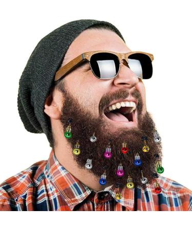 SOIMISS 16 Pieces Beard Ornaments - Small Bell Clips & Christmas Hair Balls for Festive Beard Styling - Buy Online on GoSupps.com
