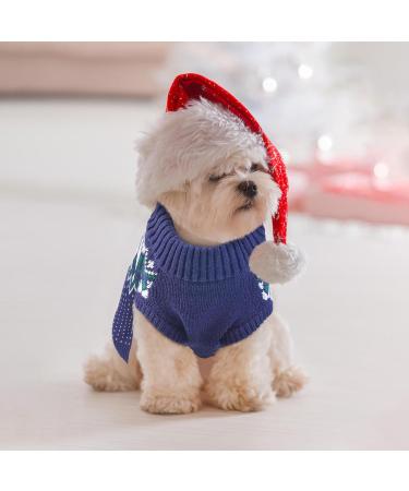 Katzinst Dog Sweater for Small Dogs | Christmas Fleece Sweater for French Bulldogs Dachshunds Chihuahuas & Yorkshire Terriers | Cozy Blue XS - Buy Online on GoSupps.com