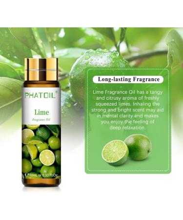PATOIL Lime Fragrance Oil - 10ml for Aromatherapy, Soap and Candle Making - Buy Online on GoSupps.com