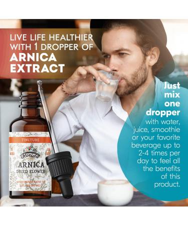 Organic Arnica Tincture 700mg - 2oz Herbal Supplement in Organic Vegetable Glycerin - Non-GMO Arnica Extract (Arnica Montana) - Pack of 1 - Buy Online on GoSupps.com