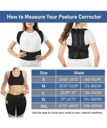 HFXBearArmor Posture Corrector- Adjustable Back Brace for Men and Women XL - Lumbar Support for Neck, Back, Shoulder Pain Relief - Buy Online on GoSupps.com