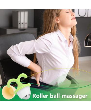 Manual Flowerpot Massage Ball - Cute Mini Roll Massager for Neck & Waist Relief | Perfect Cervical Spine Support - Buy Online on GoSupps.com
