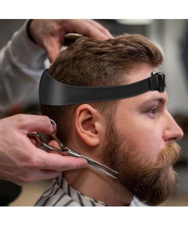 Hair Trimming Guide Adjustable Hairline Shaping Tool Curved Silicone Haircut Band Self Haircut Band for DIY Home Haircuts (Black) - Buy Online on GoSupps.com