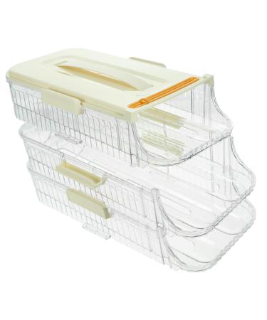 GLEAVI Eggs Egg Holder for Fridge Refrigerator Organizers and Storage Egg Rack Egg Tray Crisper Camping
