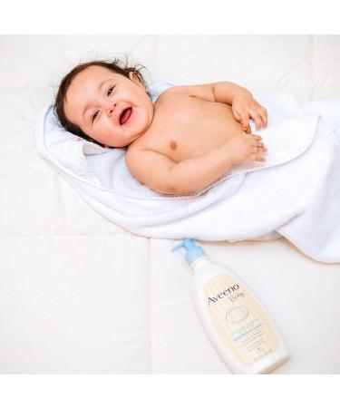 Aveeno Baby Daily Moisture Lotion Fragrance Free 12 Oz - Hydrating Gentle Care for Baby's Skin - Buy Online on GoSupps.com