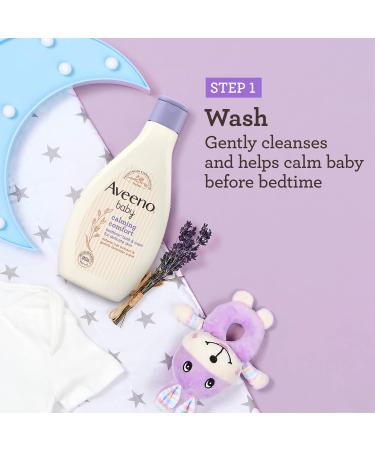 Aveeno Baby Calming Comfort Bedtime Set - Lavender & Vanilla Bath Wash + Lotion | 2-Piece Set for Delicate Skin - 250ml & 150ml - Buy Online on GoSupps.com