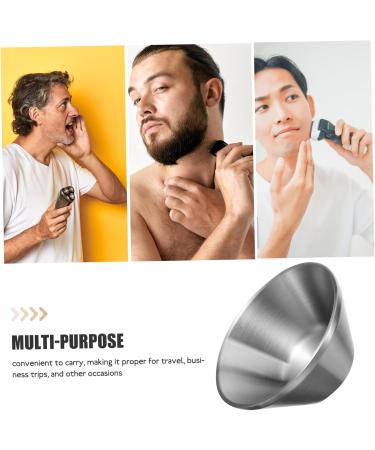 Plafope Stainless Steel Shaving Shell | Reusable Razor Cup for Men | Premium Bart Maintenance Shaving Tools - Buy Online on GoSupps.com