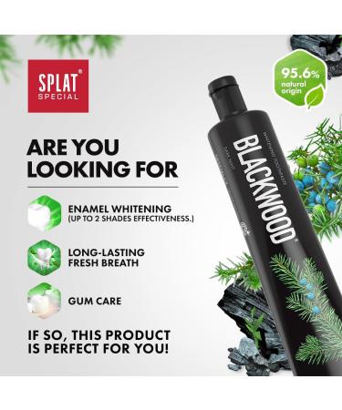  SPLAT SPLAT Blackwood Activated Charcoal Whitening Toothpaste | Suitable for Vegetarians SLES Free 75g - Buy Online on GoSupps.com