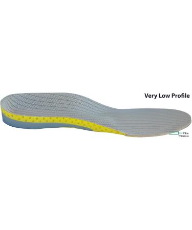 The Daily Grind Shoe Insoles for Men & Women - Breathable Hexa Gel Inserts for Heel Pain Relief Lightweight & Thin Metatarsal Support (M 6.5-11 W 6-12 - Buy Online on GoSupps.com