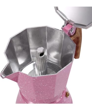 Latte Mocha Coffee Italian Moka Espresso Cafeteira Percolator Pot Field Coffee 300 ml Pink - Buy Online on GoSupps.com