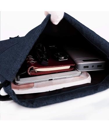 Livacasa Waterproof Gym Bag with Zipper Pocket | Versatile Sports Backpack for Men & Women - Adjustable Tunnel Design - 42x30cm - Blue - Buy Online on GoSupps.com