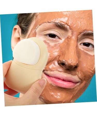 MAGICLULU Silicone Face Brush Face Wash Brush Skin Cheek Brush Silicone Cleaning Brush Makeup Facial Cleaning Brush Face Cleansing Brush Leopard Hair Nets Silica Gel Deep Cleaning Scrubber 8x6cm As Shown - Buy Online on GoSupps.com