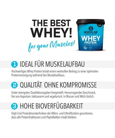 Bodylab24 Whey Protein Powder - Bourbon Vanilla 2kg | Premium Protein Supplement for Muscle Growth - Buy Online on GoSupps.com