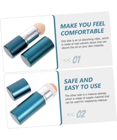 Angoily Oil Volcanic Use Makeup Oil-absorbing Practical Small Tool Women Stone Face Er Massager with Facial medium Blue - Buy Online on GoSupps.com