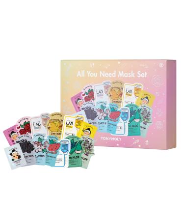 TONYMOLY All You Need Mask Set  Radiance  elasticity  hydration and pore care  Professional Skin Care