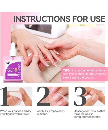  gelike ec Gelike EC Cuticle Oil for damaged and thin nails with easy and fast absorption for thin dry and damaged nails - Buy Online on GoSupps.com