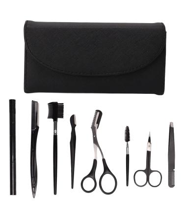 Professional Eyebrow Care Set for Men & Women - Stainless Steel Trimmer & 8-Part Kit - Buy Online on GoSupps.com