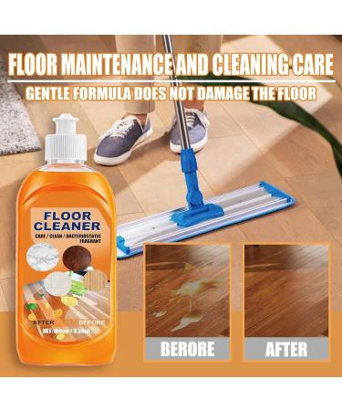 HONGBE Floor Cleaner Jue Fish Powerful Floor Cleaner Natural Decontamination Floor Cleaner with Fresh Lemon Smell Multi-purpose Floor Cleaner Liquid for Cleans Hardwood Tile and Floors (2pcs) - Buy Online on GoSupps.com