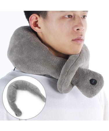 Buy Battery-Operated Vibrating Neck Massager Cushion | 2 Vibration Modes for Ultimate Relaxation - Gray - Buy Online on GoSupps.com