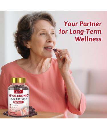 HEALOADING Hyaluronic Acid Supplements 1000mg Softgels: Joint Supplements for Men Hyaluronic Acid for Skin & Joint Hydration Non-GMO and Gluten Free - Buy Online on GoSupps.com