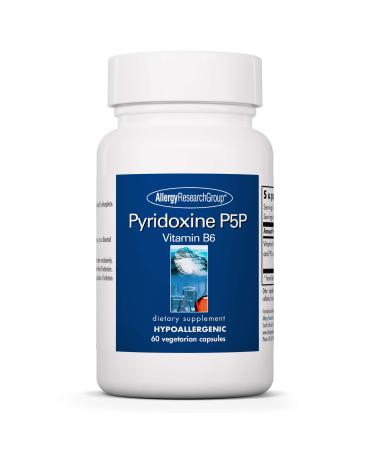 Allergy Research Group - Pyridoxine P5P - High Dose Vitamin B6, Pyridoxal-5-Phosphate - 60 Vegetarian Capsules
