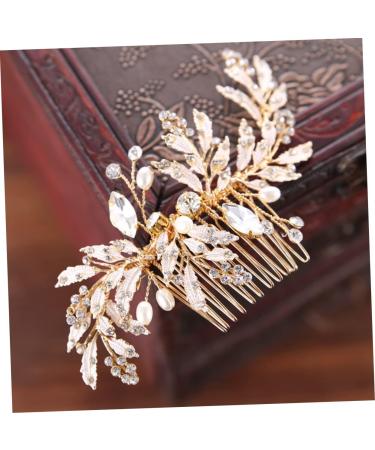 Didiseaon Rhinestone Hairpin Bridal Hair Clip Pearl Hair Clip Wedding Hair Clip Wedding Hair Comb Rhinestone for Hair Rhinestone Side Comb Hair Teasing Comb Bride Dress Hair up - Buy Online on GoSupps.com
