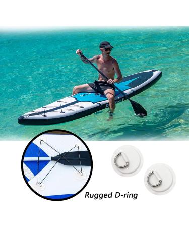 6 Pack Stainless Steel D-Ring Patch for PVC Inflatable Boats and Watercraft - Deck Accessories, No Glue Needed - White - Buy Online on GoSupps.com