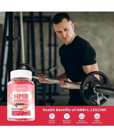 HAAYI HMB and Leucine Supplements for Men&Women Sugar Free HMB and Leucine Amino Acid Gummies for Muscle Defense&Muscle Recovery&Increase Muscle Mass Peach Flavor 90 Gummies - Buy Online on GoSupps.com