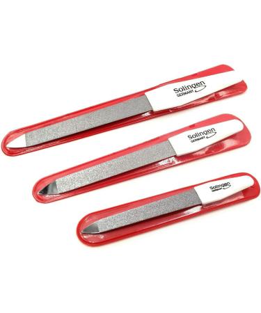 3 Professional Solingen Sapphire Nail Files Set - Fine & Coarse Manicure Tools for Perfect Nails - Buy Online on GoSupps.com