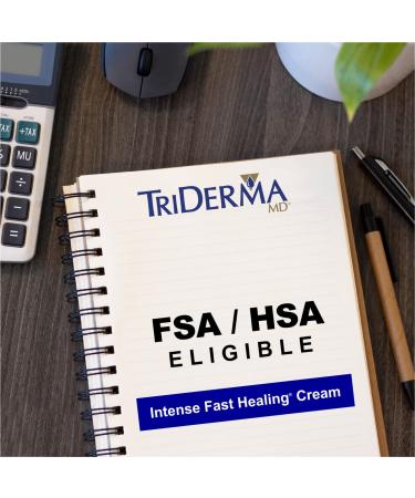 TriDerma Intense Fast Healing Cream - 4 Ounces | Accelerates Healing for Minor Skin Irritations, Rashes, Scrapes, Cuts - Buy Online on GoSupps.com