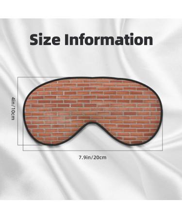 Red Brick Wall Texture Print Unisex Sleep Mask - Double-Sided Eye Mask for Sound Sleep & Skin Care - Ideal Gift - Buy Online on GoSupps.com