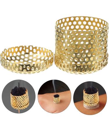 Gatuida Braces 10pcs - Premium Smoker Tool & Moxibustion Copper Stand | Hyperthermia Treatment | 3.5x3.5cm Golden - Buy Online on GoSupps.com