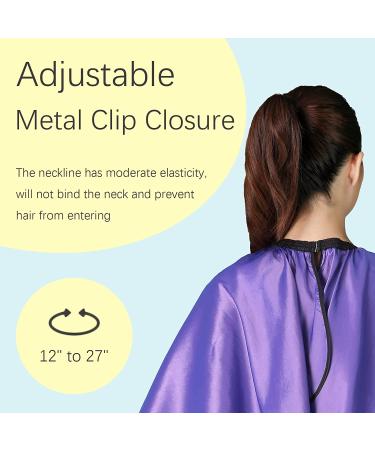 Iusmnur Professional Barber Cape - Adjustable Metal Clip, 55 x 63 inches, Purple - Buy Online on GoSupps.com