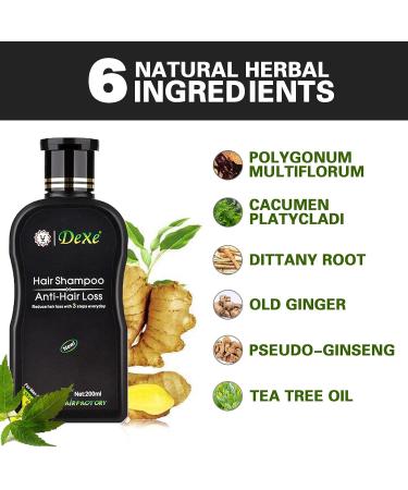 Dexe Hair Growth Shampoo - Anti-Hair Loss Treatment for Thinning Hair - Organic Ingredients - Repair Damaged Scalp - Men & Women - 200ml - Buy Online on GoSupps.com