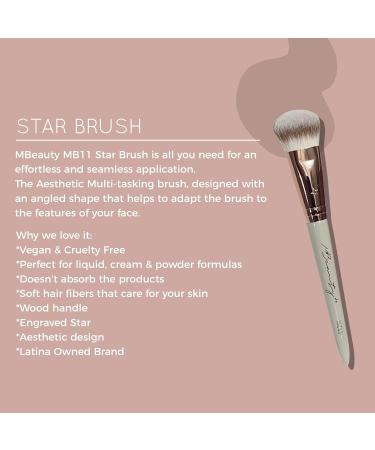 Buy StarBrush MB11 Makeup Brush for Foundation - Waterproof Soft Vegan Fibers | Latina Owned Brand - Buy Online on GoSupps.com