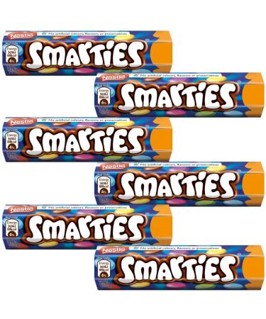 Chocolate Treat Bundle with Smarties Hexatube Snack Tubs 38g (6 Pack)