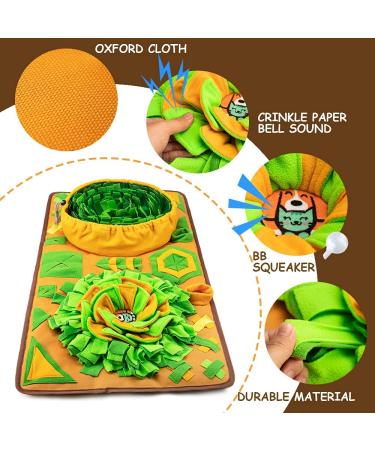AWOOF Snuffle Mat for Dogs - Interactive Puzzle Toy for Enrichment & Mental Stimulation, Stress Relief - 34.6 x 19.6 - Buy Online on GoSupps.com