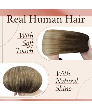 Hair Extensions 7 Pieces Human Hair Clip in Hair Extensions Ombre Brown Blonde Clip in Extensions Dark Brown Balayage Golden Blonde Ombre Platinum Blonde 12-24 inch Hair Pieces(24 Inches) 24 Inches 105g-Set - Buy Online on GoSupps.com