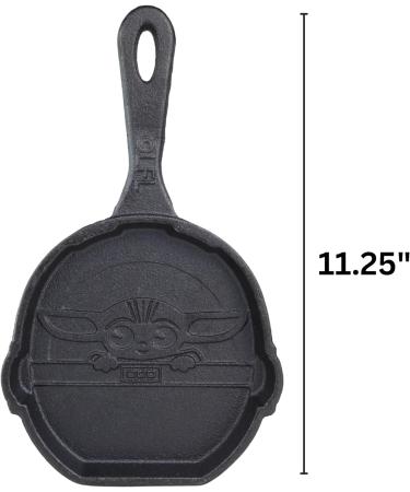 Sweetzo Christmas Mandalorian Grogu Pancake Cast Iron Skillet Unique Gift Ideas for Teens Cooking Instructions and Mix Included 11.25 Inches (Pack of 2) - Buy Online on GoSupps.com