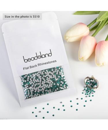 Beadsland 1440 Pieces Flat Back Rhinestones - SS10 Blue Zirconia Nail Crystals for Nail Art - Buy Online on GoSupps.com