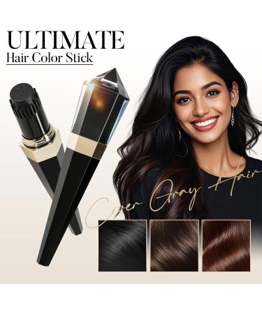  Beliky Girl Ultimate hair color stick hair touch-up stick instant gray hair concealer stick built-in comb for even blending cream corrector fast temporary coverage #DARK BROWN - Buy Online on GoSupps.com